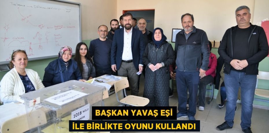 Başkan Yavaş Eşi ile Birlikte Oyunu Kullandı