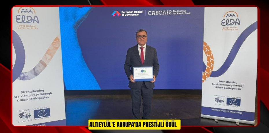 Altıeylül'e Avrupa'da prestijli ödül  