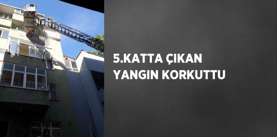 5.KATTA ÇIKAN YANGIN KORKUTTU