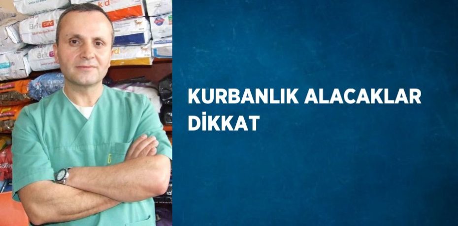 KURBANLIK ALACAKLAR DİKKAT