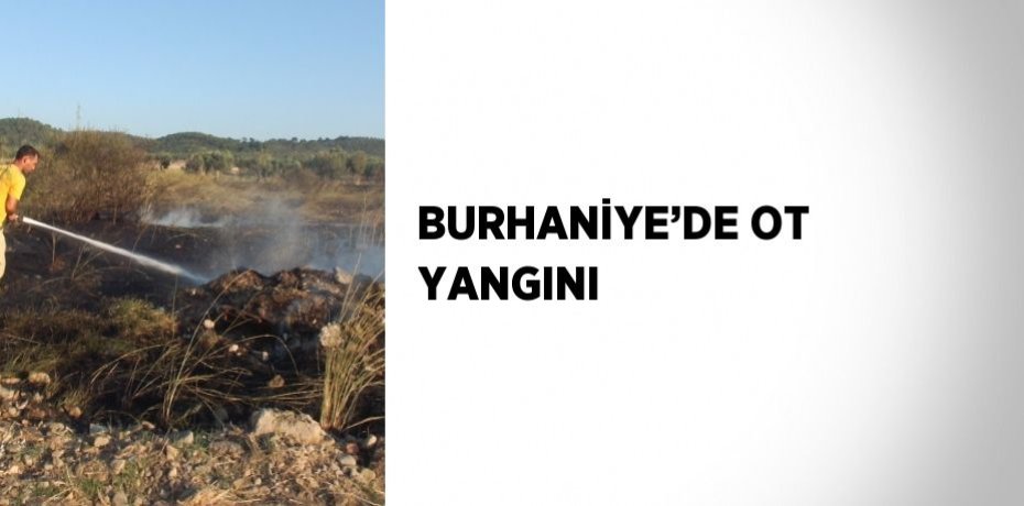 BURHANİYE’DE OT YANGINI