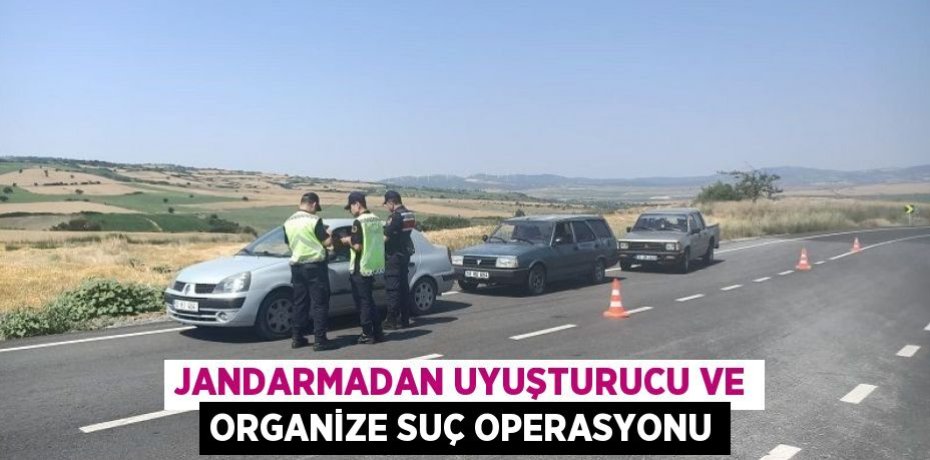 Jandarmadan uyuşturucu ve organize suç operasyonu