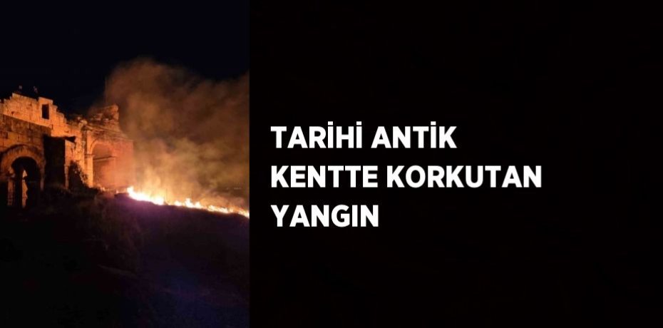 TARİHİ ANTİK KENTTE KORKUTAN YANGIN