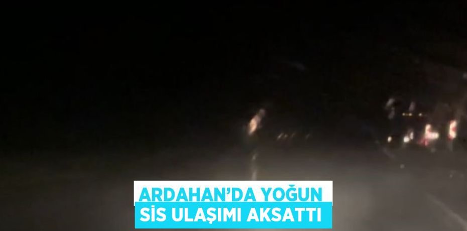 ARDAHAN’DA YOĞUN SİS ULAŞIMI AKSATTI