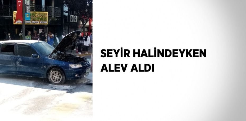 SEYİR HALİNDEYKEN ALEV ALDI