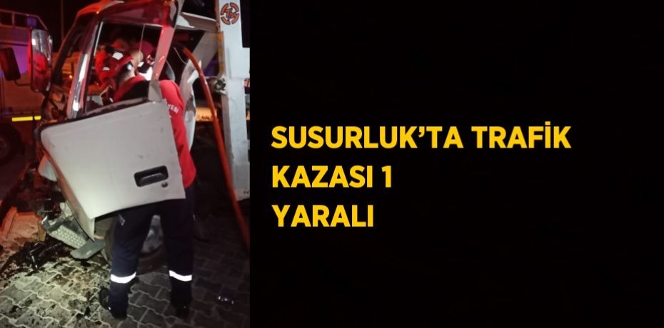 SUSURLUK’TA TRAFİK KAZASI 1 YARALI