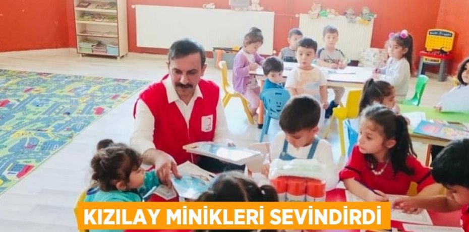 KIZILAY MİNİKLERİ SEVİNDİRDİ