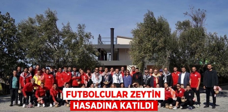 FUTBOLCULAR ZEYTİN HASADINA KATILDI