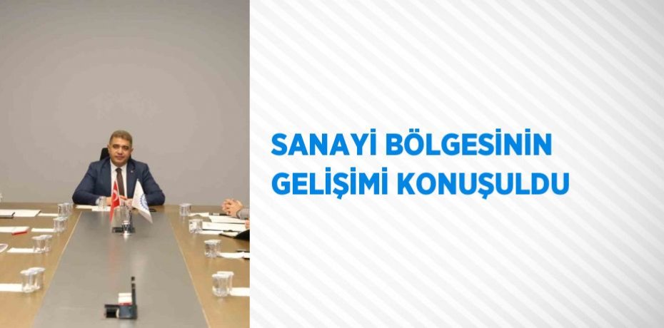 SANAYİ BÖLGESİNİN GELİŞİMİ KONUŞULDU