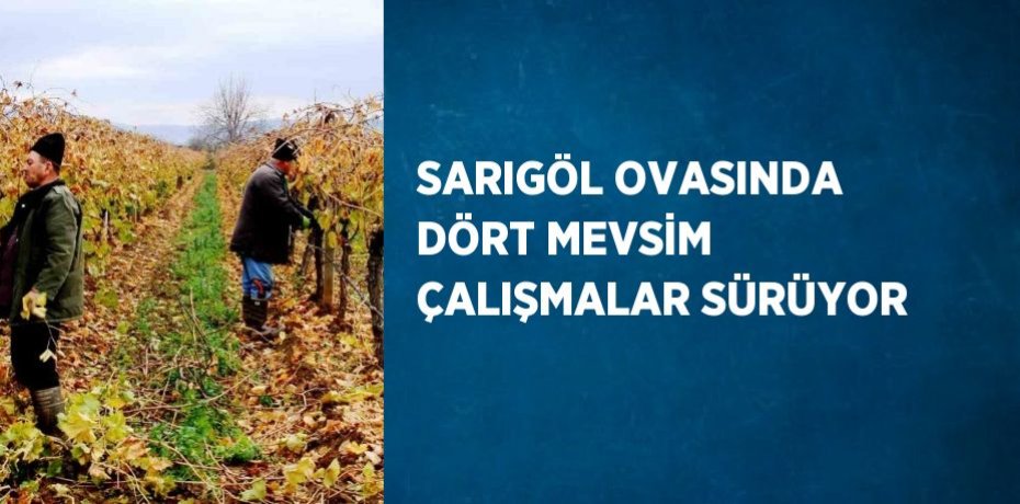 SARIGÖL OVASINDA DÖRT MEVSİM ÇALIŞMALAR SÜRÜYOR