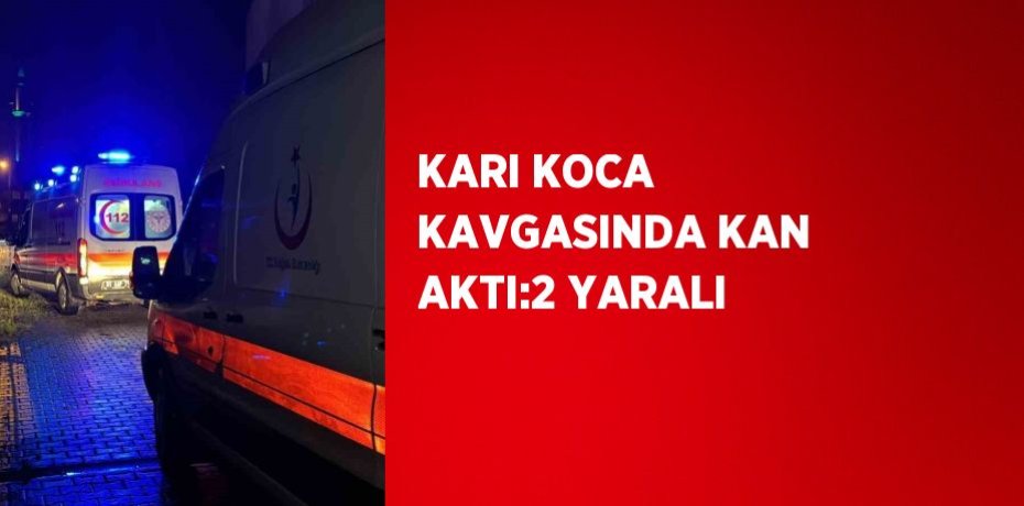 KARI KOCA KAVGASINDA KAN AKTI:2 YARALI