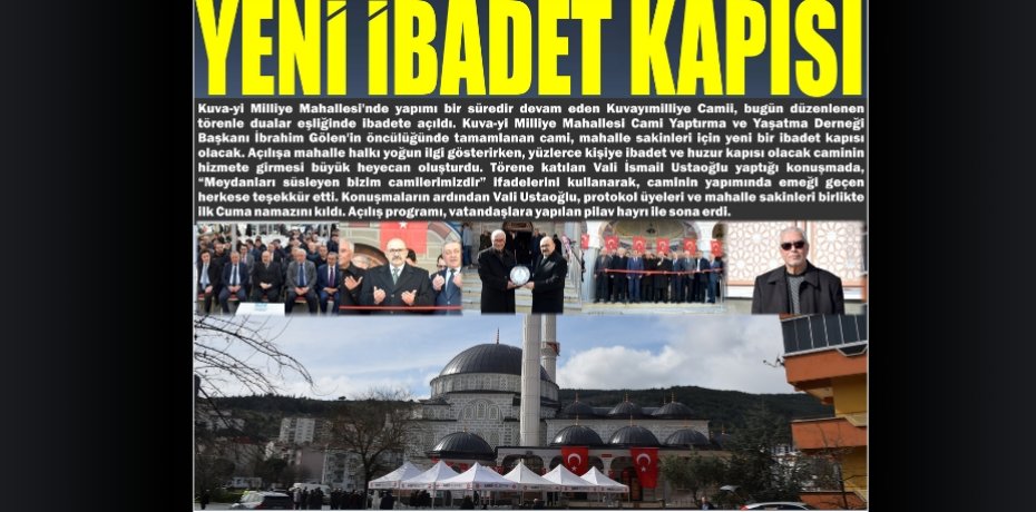 YENİ İBADET KAPISI
