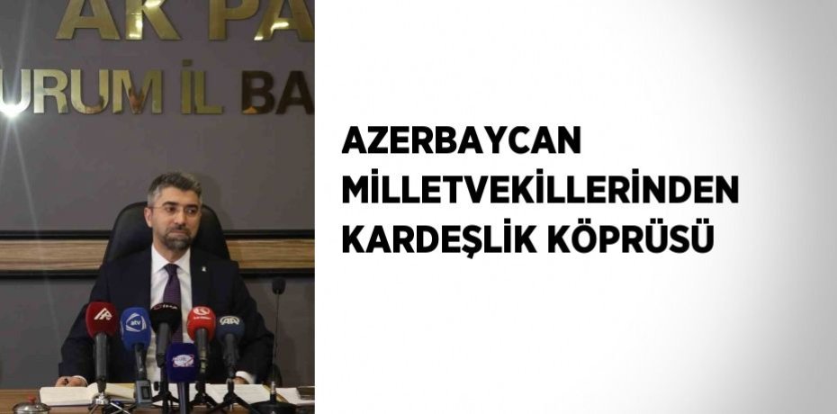 AZERBAYCAN MİLLETVEKİLLERİNDEN KARDEŞLİK KÖPRÜSÜ