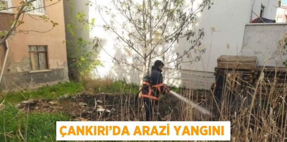 ÇANKIRI’DA ARAZİ YANGINI