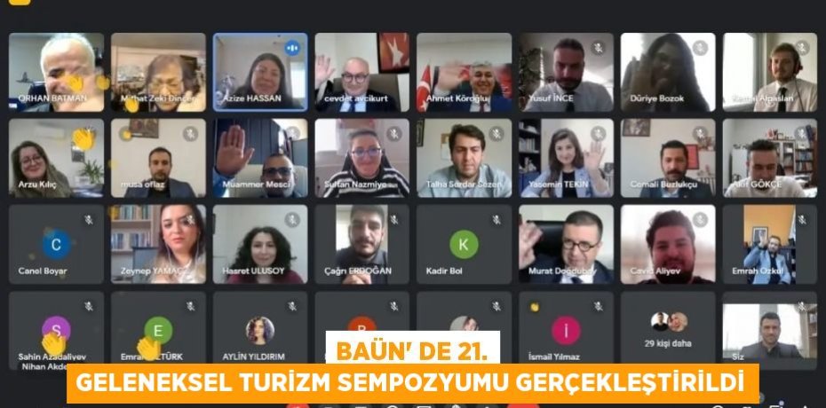 BAÜN’ de 21. Geleneksel Turizm Sempozyumu Gerçekleştirildi