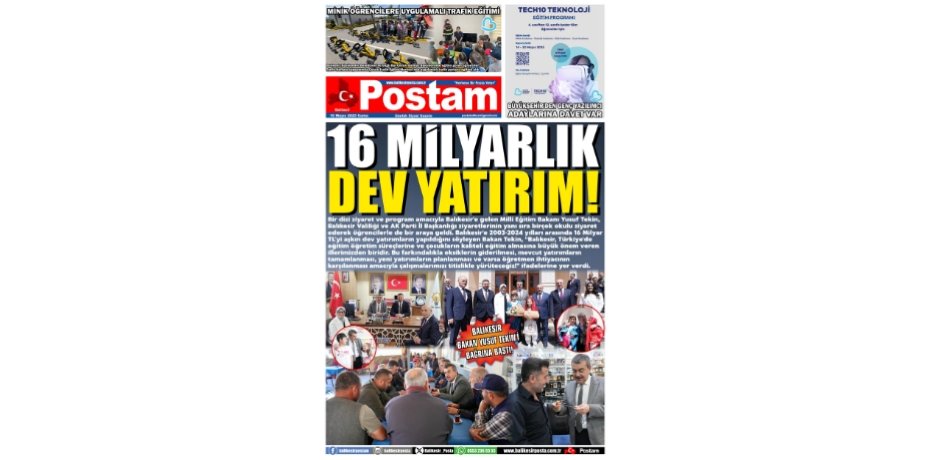 16 MİLYARLIK DEV YATIRIM!