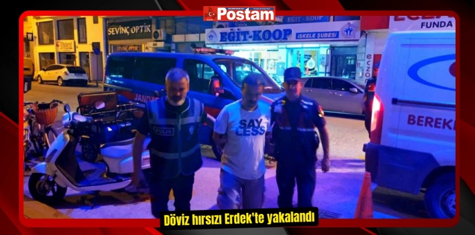Döviz hırsızı Erdek'te yakalandı