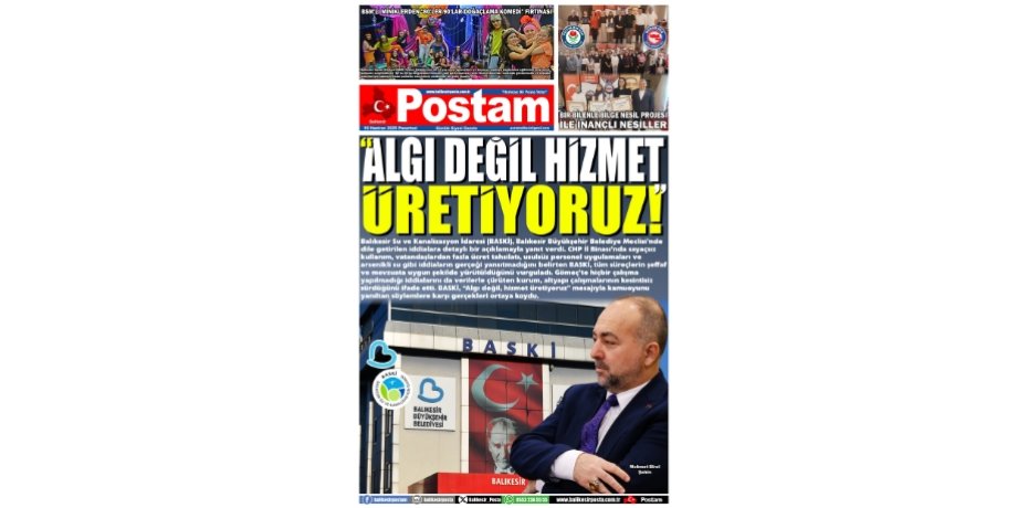 &quot;ALGI DEĞİL HİZMET ÜRETİYORUZ!&quot;