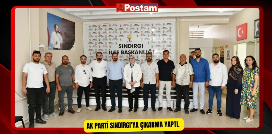 AK Parti Genel Başkan Yardımcısı, Balıkesir Milletvekili Belgin Uygur ve AK Parti İl Başkanı Mehmet Aydemir'den Sındırgı Çıkarması