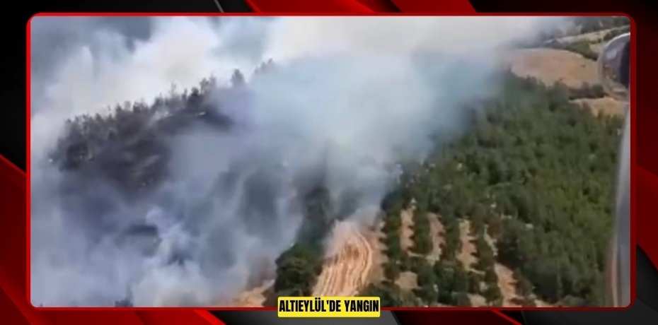 Altıeylül'de yangın  