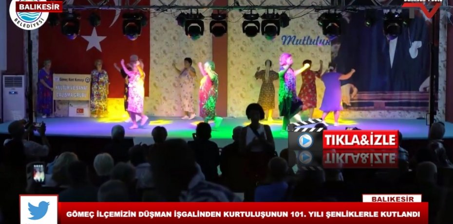 GÖMEÇ İLÇEMİZİN DÜŞMAN İŞGALİNDEN KURTULUŞUNUN 101. YILI ŞENLİKLERLE KUTLANDI