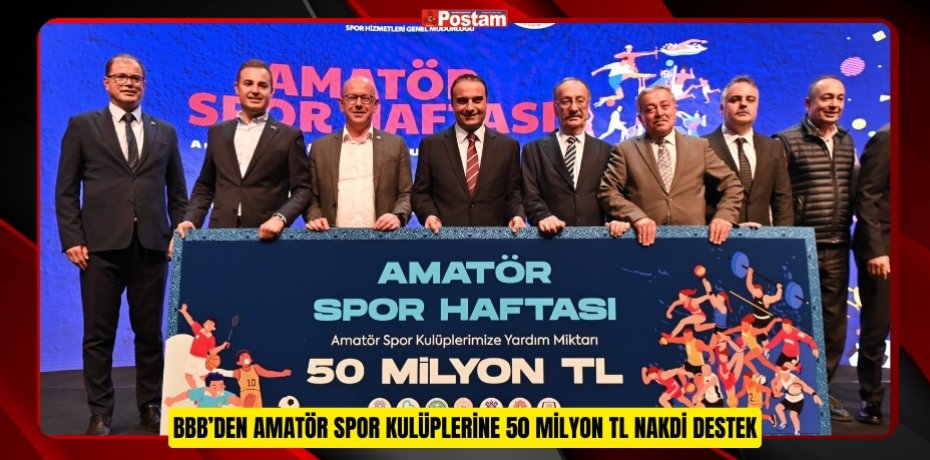 BBB’DEN AMATÖR SPOR KULÜPLERİNE 50 MİLYON TL NAKDİ DESTEK