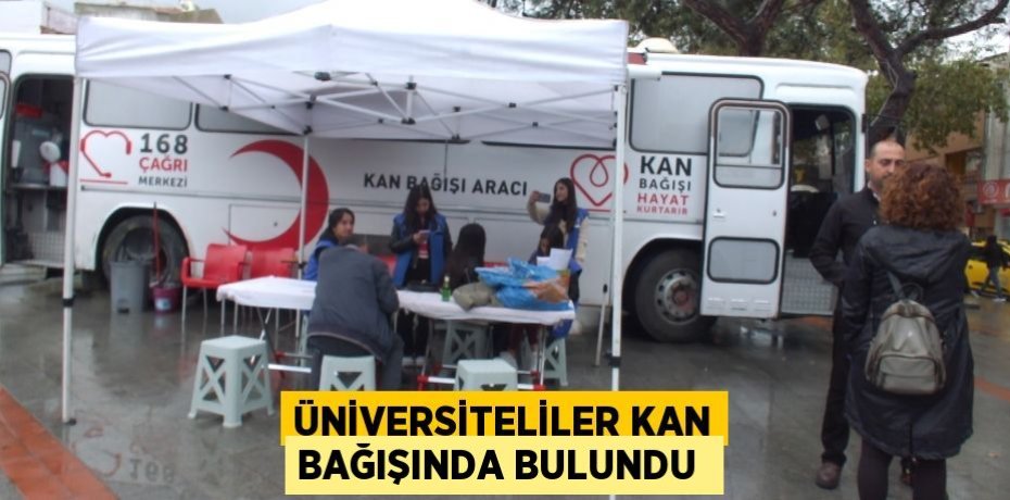 Üniversiteliler Kan Bağışında Bulundu 