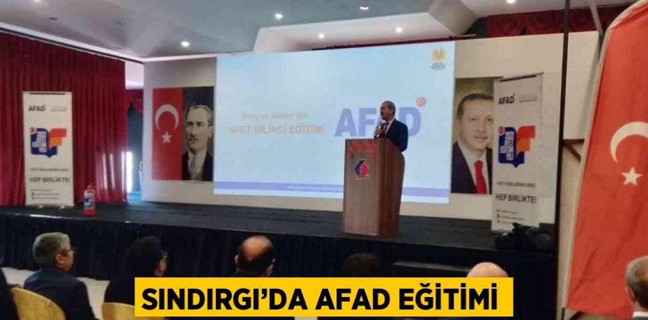 SINDIRGI’DA AFAD EĞİTİMİ