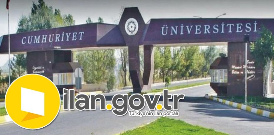 Sivas Cumhuriyet Üniversitesi 4/B Sözleşmeli Personel Alacak