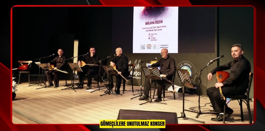 Gömeçlilere unutulmaz konser  