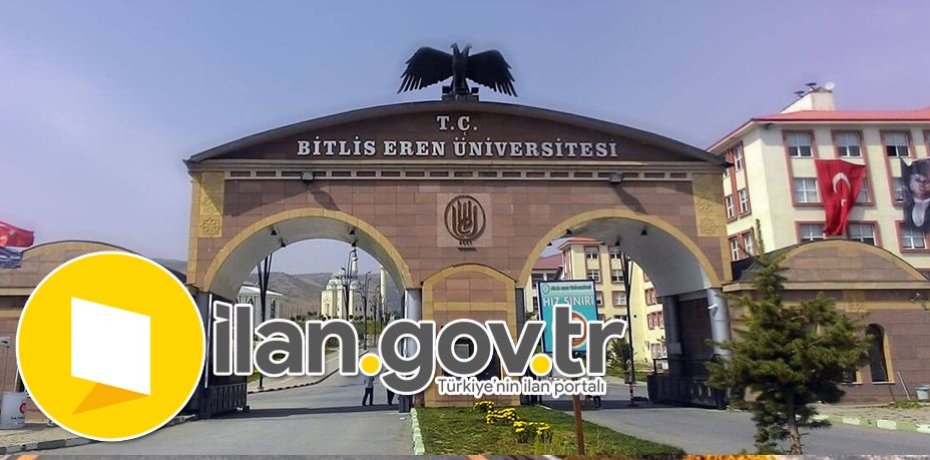 Bitlis Eren Üniversitesi 4/B Sözleşmeli Personel Alacak