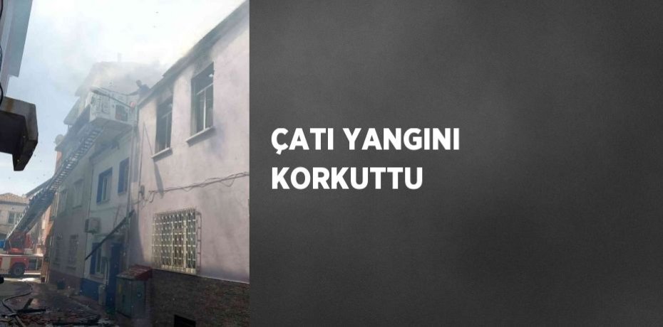 ÇATI YANGINI KORKUTTU