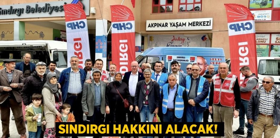 SINDIRGI HAKKINI ALACAK!
