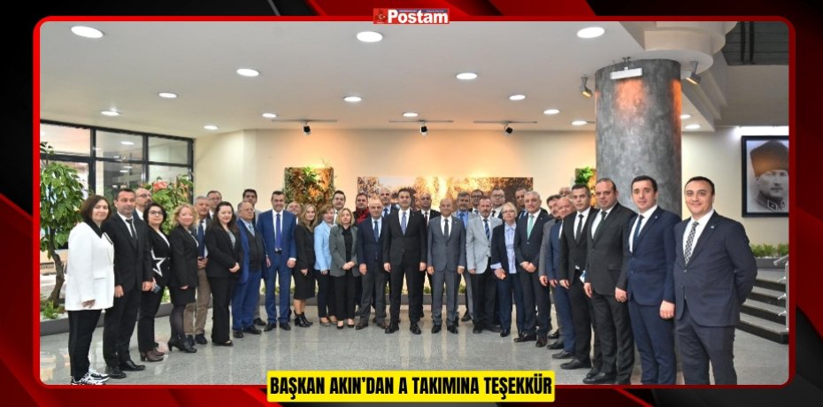 BAŞKAN AKIN’DAN A TAKIMINA TEŞEKKÜR