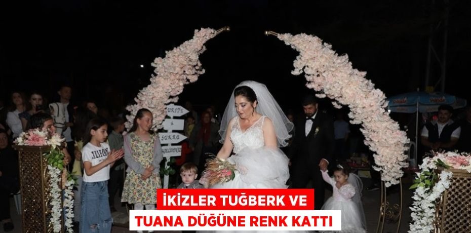 İKİZLER TUĞBERK VE TUANA DÜĞÜNE RENK KATTI