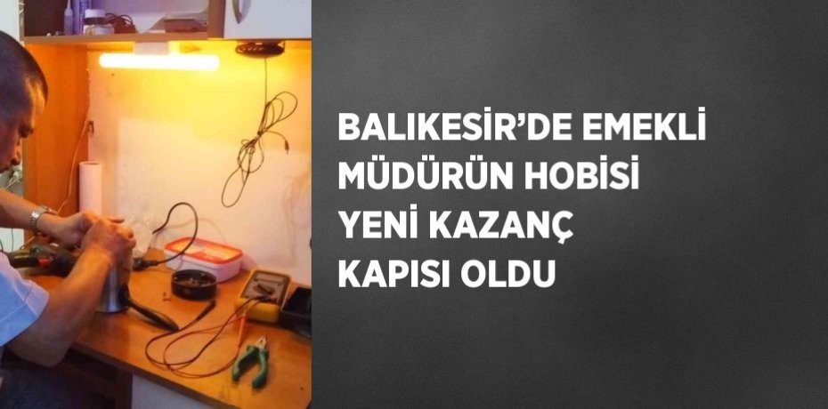 BALIKESİR’DE EMEKLİ MÜDÜRÜN HOBİSİ YENİ KAZANÇ KAPISI OLDU