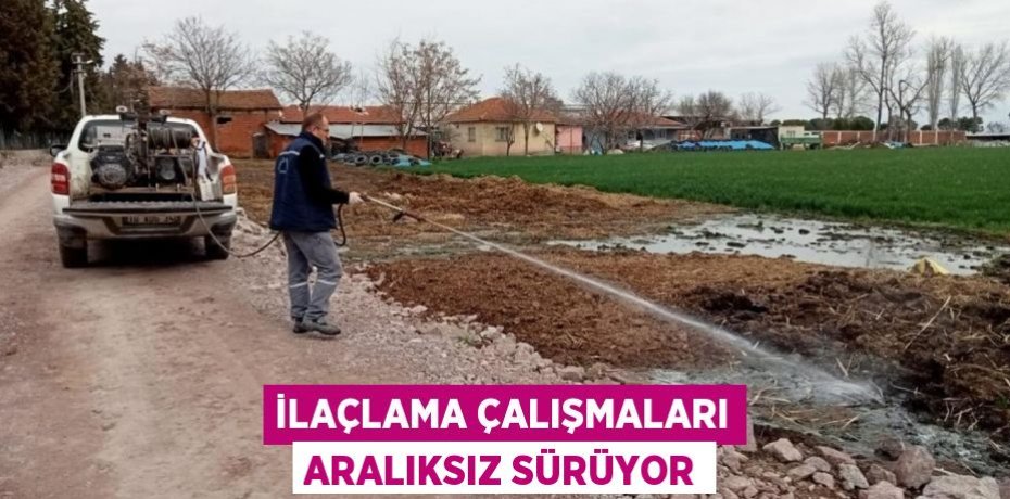 İlaçlama çalışmaları aralıksız sürüyor