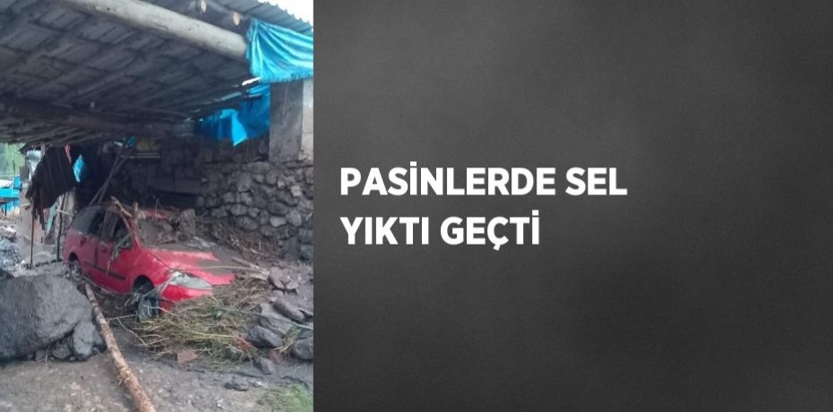 PASİNLERDE SEL YIKTI GEÇTİ