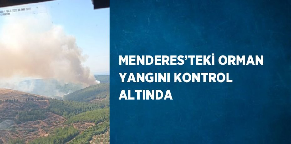 MENDERES’TEKİ ORMAN YANGINI KONTROL ALTINDA