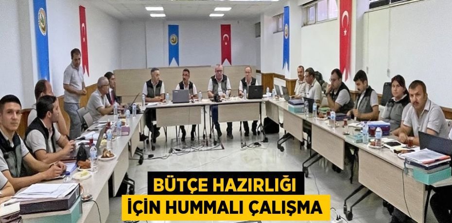 Bütçe hazırlığı için hummalı çalışma
