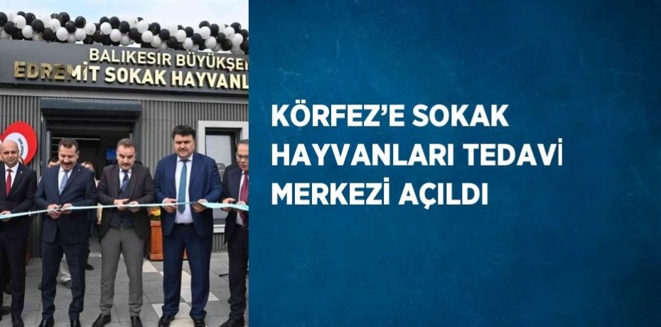 KÖRFEZ’E SOKAK HAYVANLARI TEDAVİ MERKEZİ AÇILDI