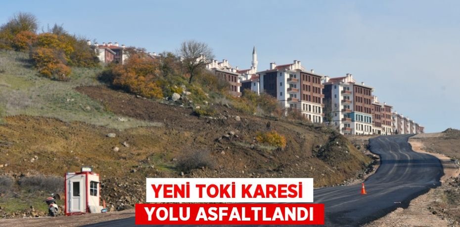 YENİ TOKİ KARESİ  YOLU ASFALTLANDI