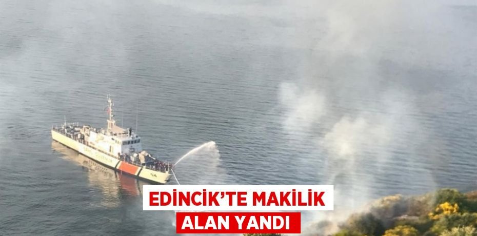 EDİNCİK’TE MAKİLİK ALAN YANDI