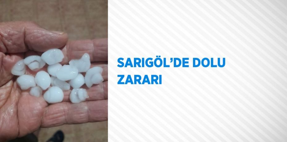 SARIGÖL’DE DOLU ZARARI