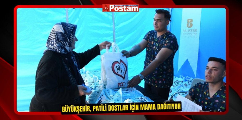 Büyükşehir, patili dostlar için mama dağıtıyor