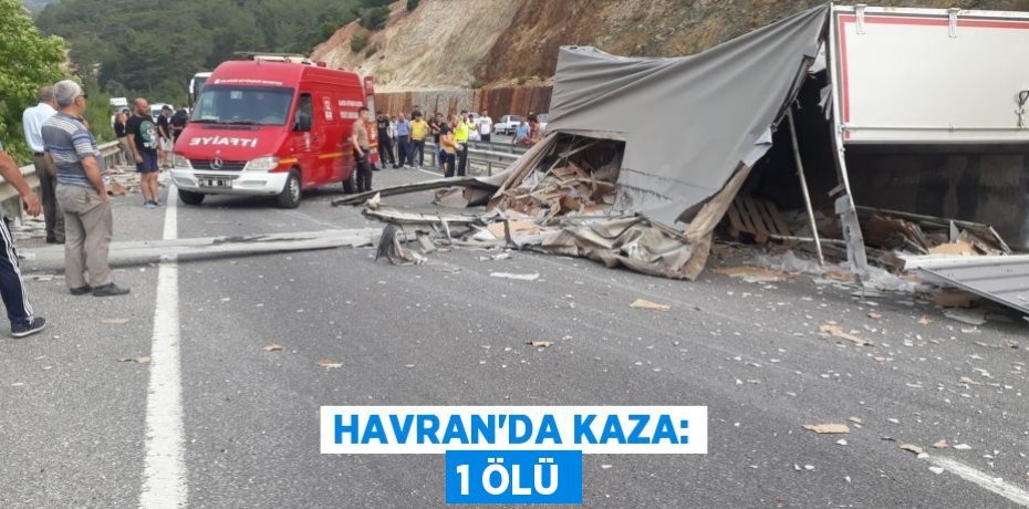 Havran’da kaza: 1 ölü