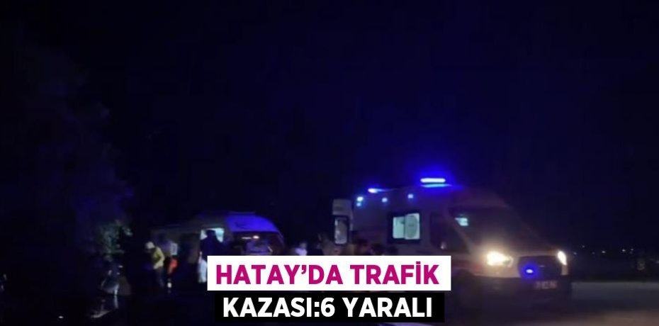 HATAY’DA TRAFİK KAZASI:6 YARALI