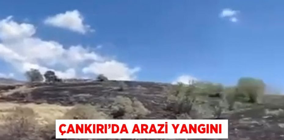 ÇANKIRI’DA ARAZİ YANGINI