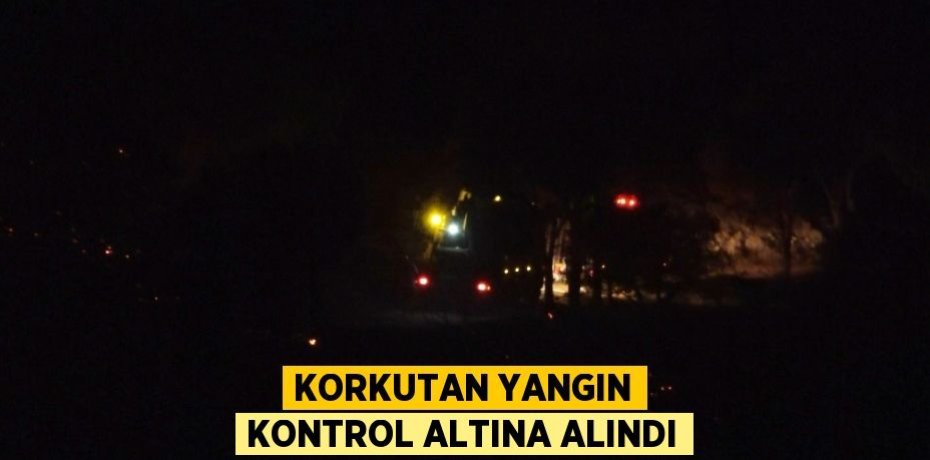Korkutan yangın kontrol altına alındı