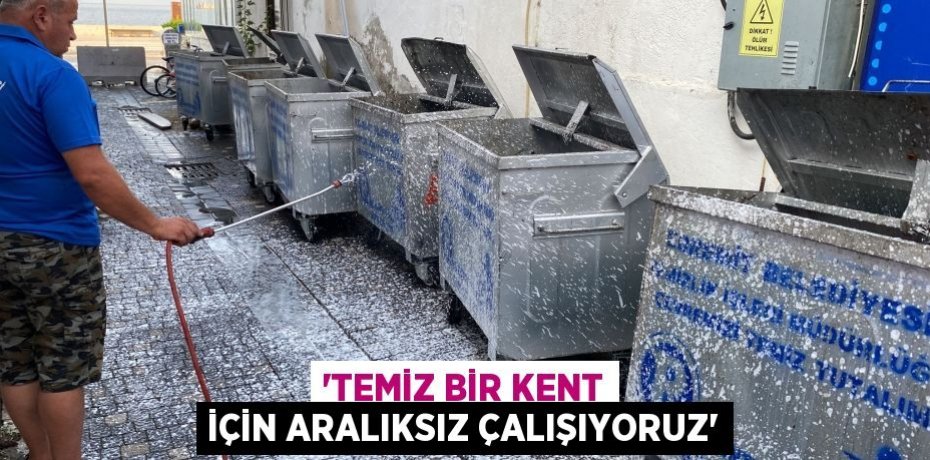 'Temiz bir kent için aralıksız çalışıyoruz'
